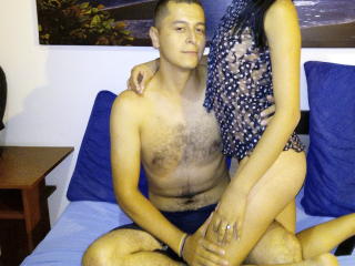 KatySaens - Video chat sex with a shaved private part Female and male couple 