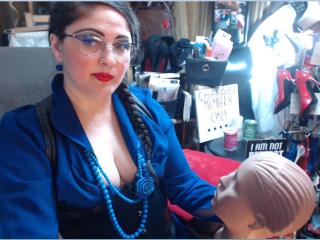 LadyDominaX - Webcam sex with a shaved intimate parts Dominatrix 