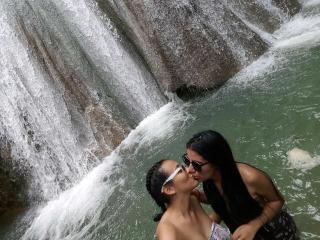 Lucyfersexhot - Live cam sexy with this chocolate like hair Lesbo 