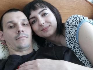 CarolAndEric - Video chat hot with this amber hair Female and male couple 