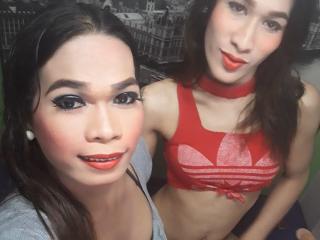 WeLoveToCum - online chat sex with this oriental Cross dressing couple 