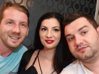 BisexualTrioX - Webcam hot with this shaved sexual organ Group of three 
