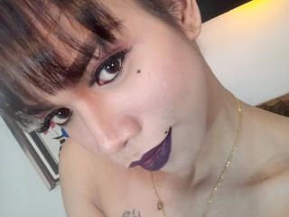 XTsDarkAngelx - Webcam live sex with this brunet Ladyboy 