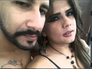 LatinDirtyCouple - Webcam x with a Transsexual couple 