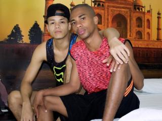 DusttinXDuke - Video chat nude with this charcoal hair Gay couple 
