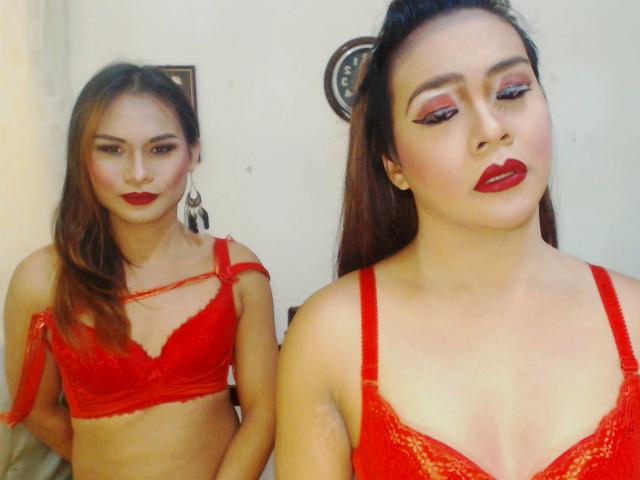 TheBellaTwinsHOt - Live cam sexy with this oriental Cross-sexual couple 
