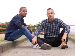 DusttinXDuke - Web cam exciting with a charcoal hair Boys couple 