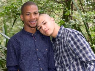 DusttinXDuke - Chat cam x with a shaved genital area Gay couple 