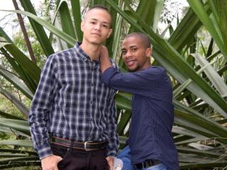 DusttinXDuke - Live chat sex with a shaved genital area Homosexual couple 
