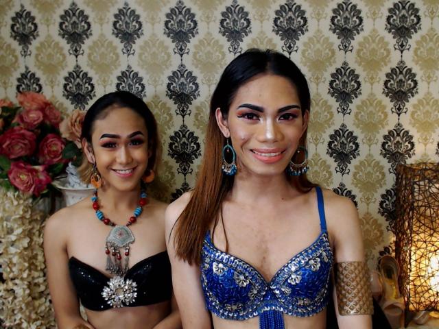 TwoCherryBlossomTS - Cam hot with this Transgender couple 