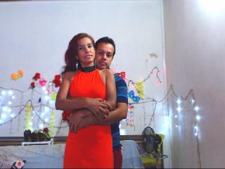 DuoDiamante - online show hard with a dark hair Female and male couple 