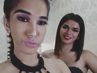 GoddessesQueen - Webcam live exciting with this Transsexual couple 