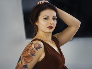 Brunette Hair Blue Eye Beauty ChrleneCarter