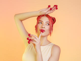 Redhead Hair Green Eye Beauty AshleyPort