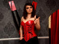 JulieFemDom - Show live exciting with a Dominatrix with average hooters 